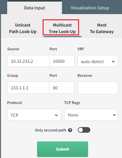 Multicast form