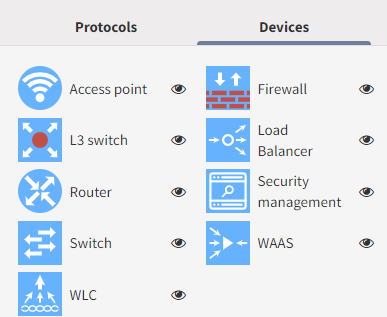 Select type of devices to see