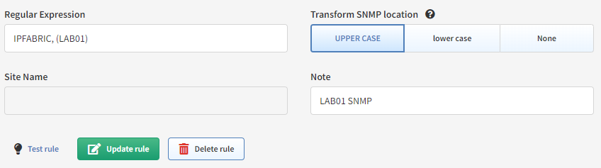 SNMP Regex